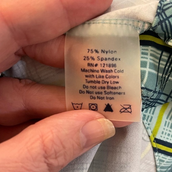 Title Nine plaid double spaghetti strap mini dress built in bra small athleisure - Picture 10 of 10